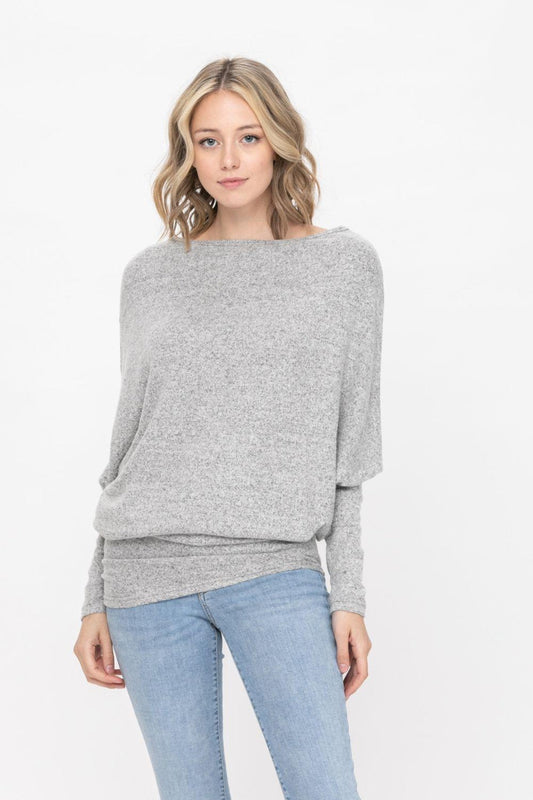 Casual Pullover Dolman Batwing Sweater