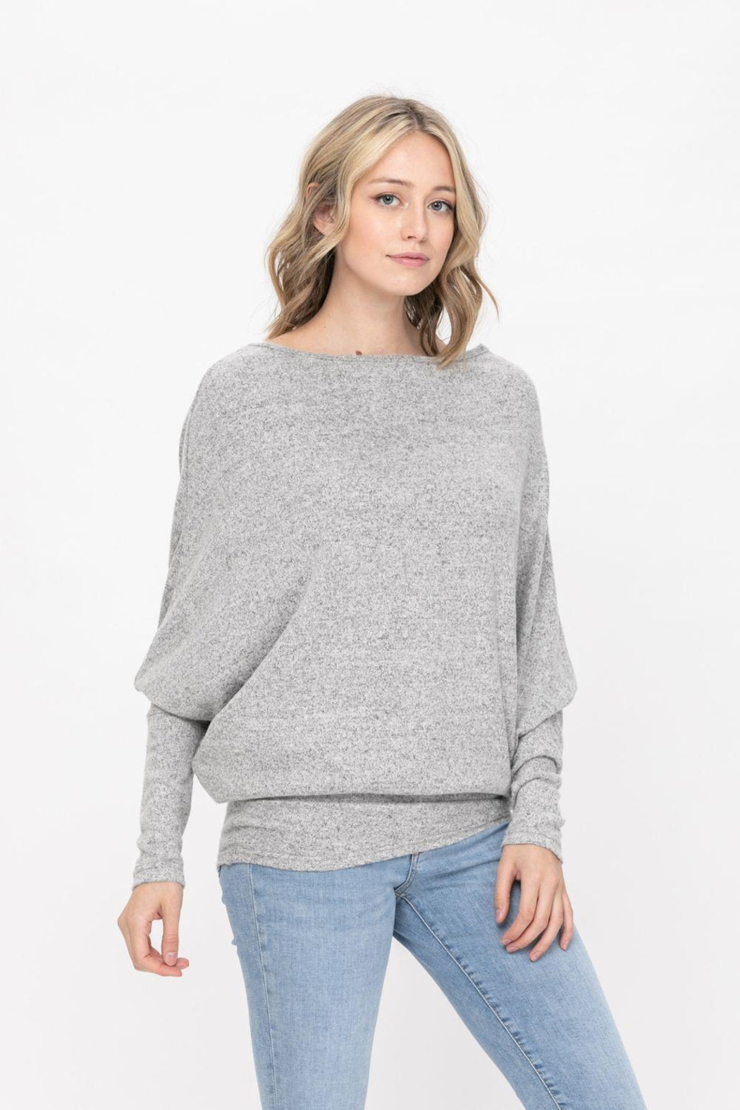 Casual Pullover Dolman Batwing Sweater