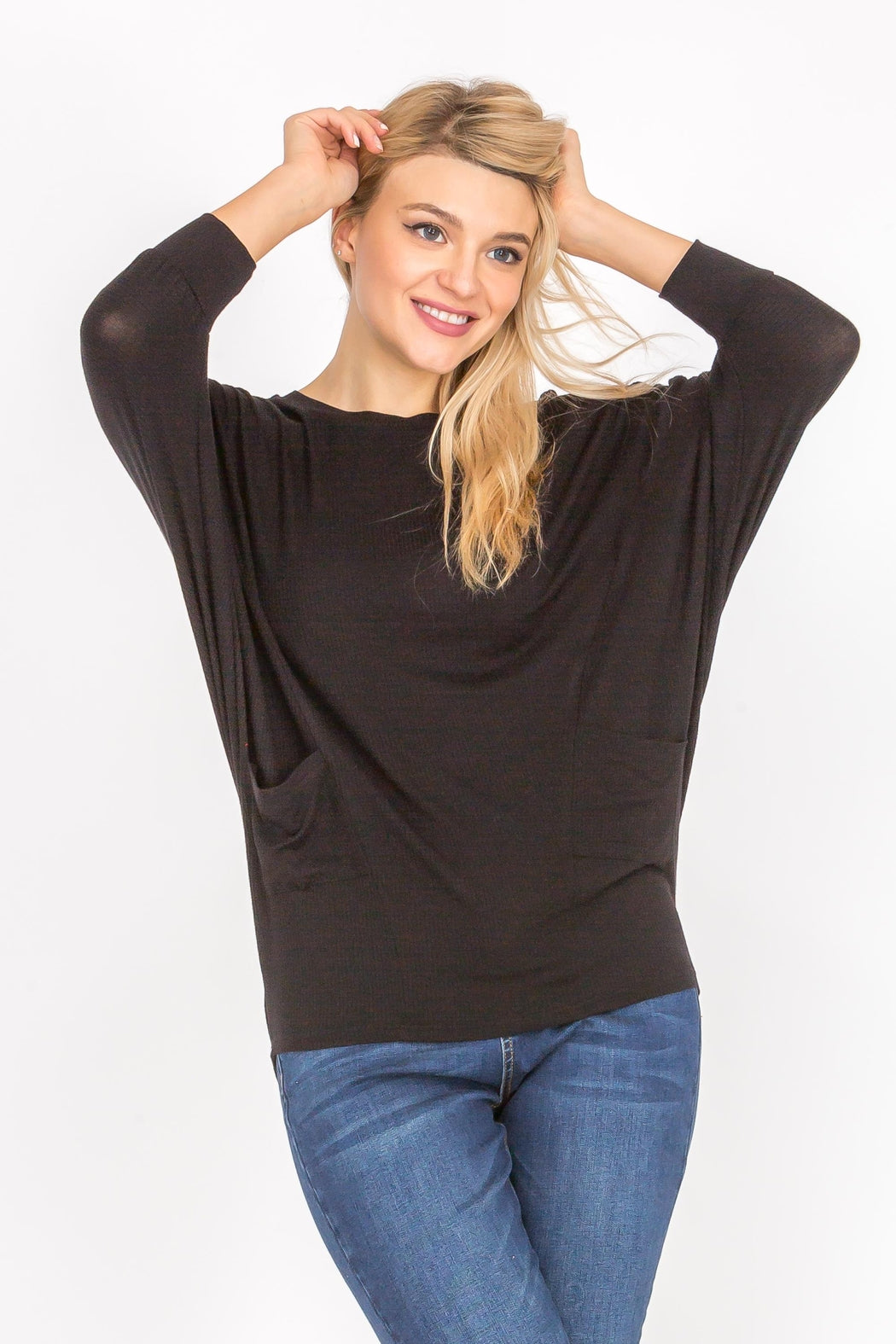 Dolman Sleeve  Solid Top