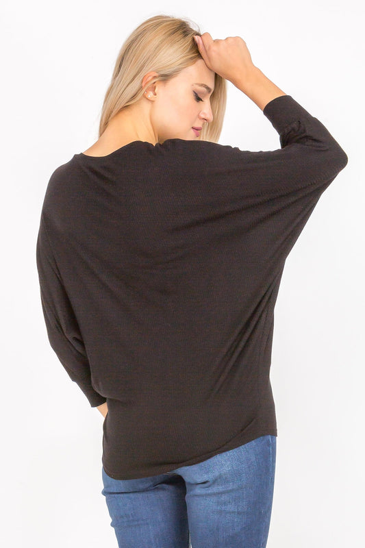 Dolman Sleeve  Solid Top