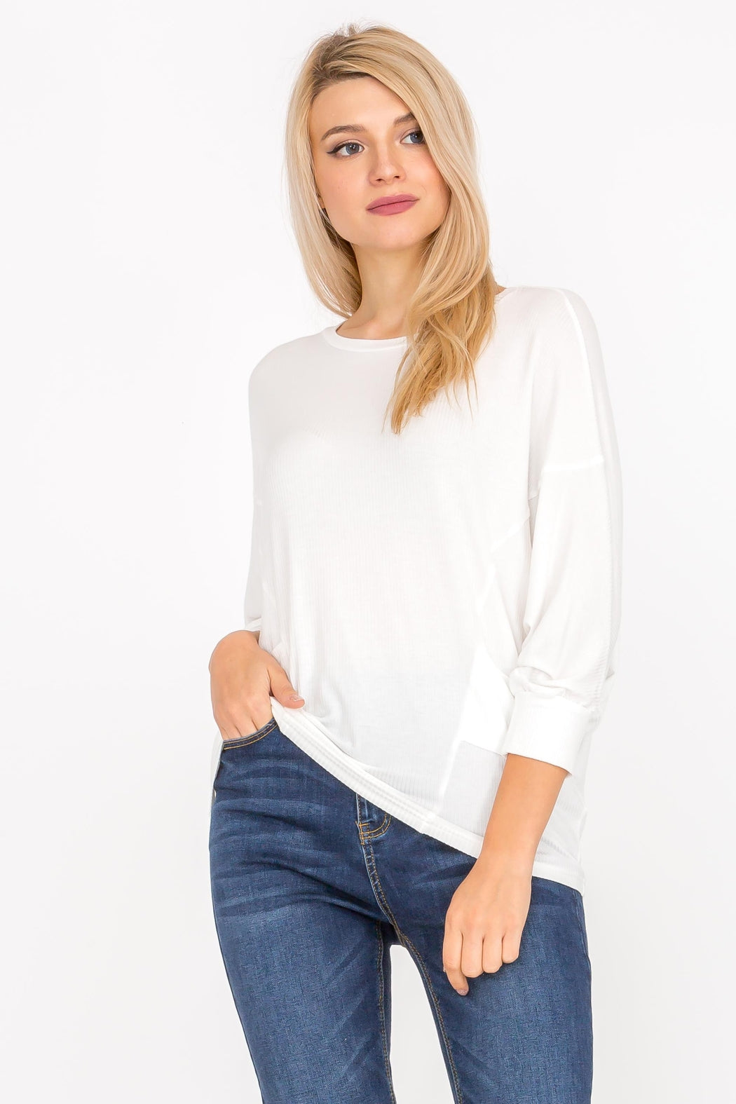 Dolman Sleeve  Solid Top