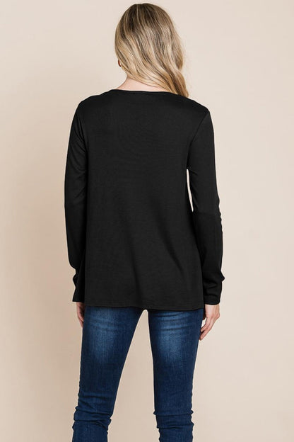 Fold Knotted Twist Sweatshirts