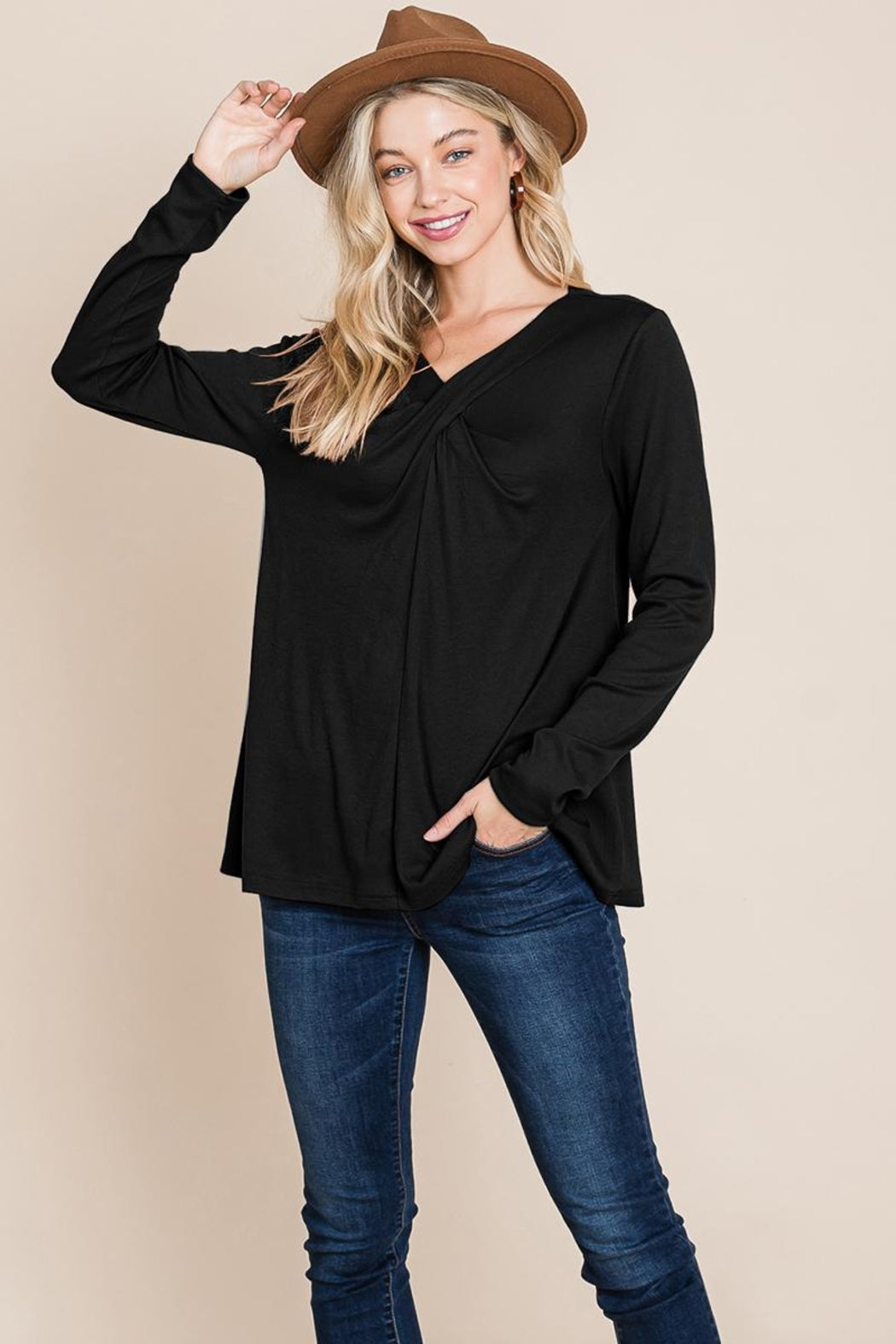 Fold Knotted Twist Sweatshirts