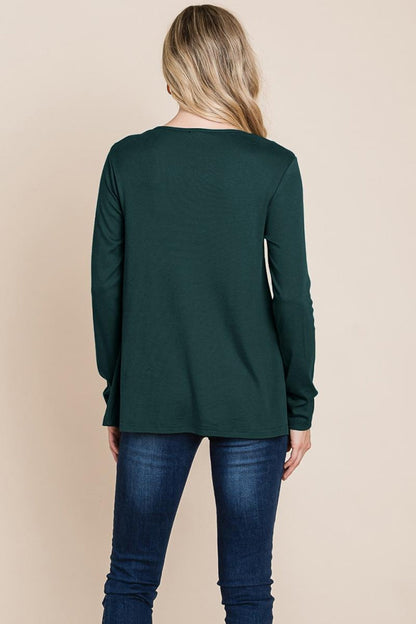 Fold Knotted Twist Sweatshirts