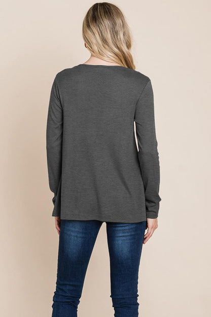 Fold Knotted Twist Sweatshirts