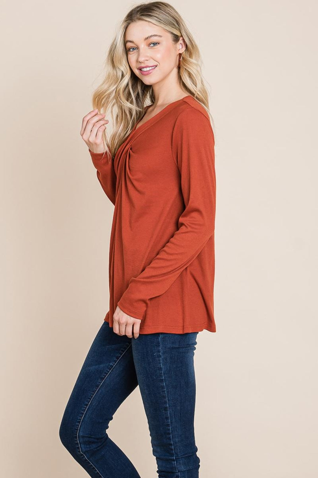 Fold Knotted Twist Sweatshirts