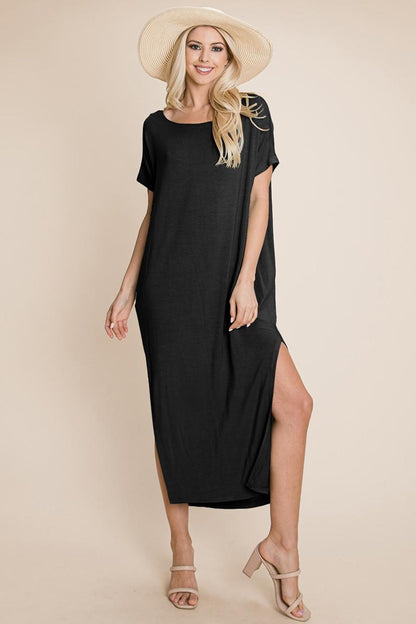 Side Split  Long Maxi Dress