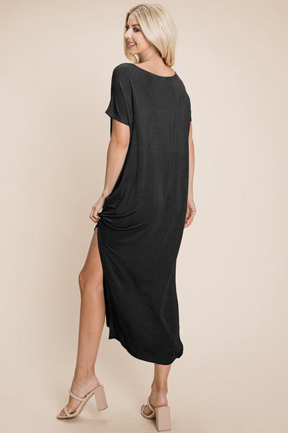 Side Split  Long Maxi Dress