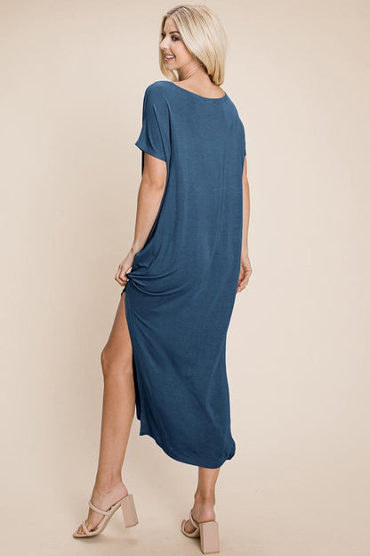Side Split  Long Maxi Dress