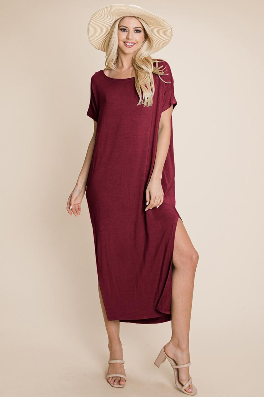 Side Split  Long Maxi Dress