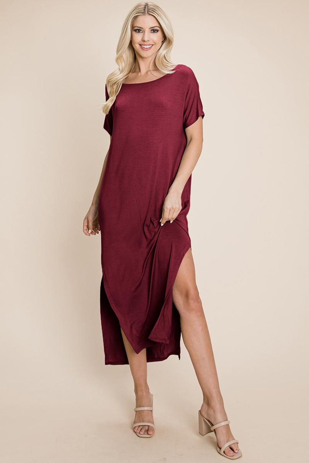 Side Split  Long Maxi Dress