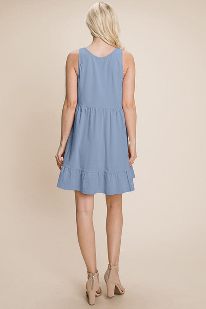 Tiered Cami Loose Layered Flowy Mini Dress