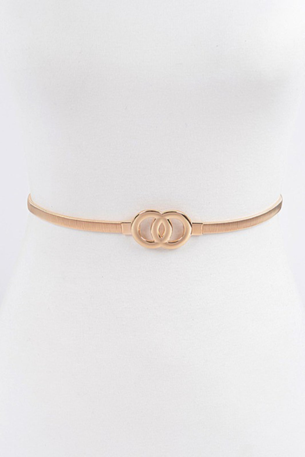 Round Buckle Metal Belt