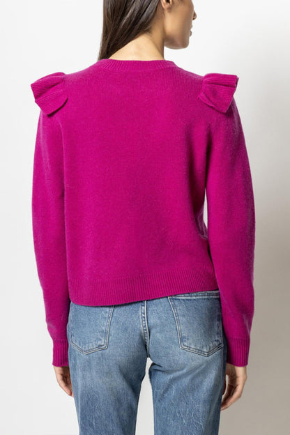 Ruffle Front Pullover Sweater