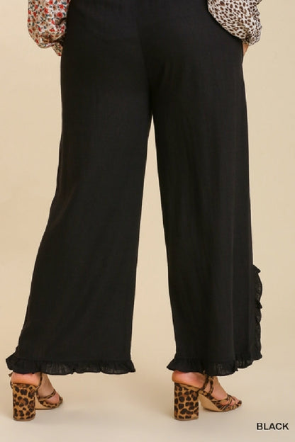 Ruffle Hem Pant Curvy