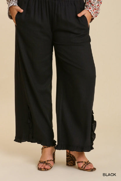 Ruffle Hem Pant Curvy