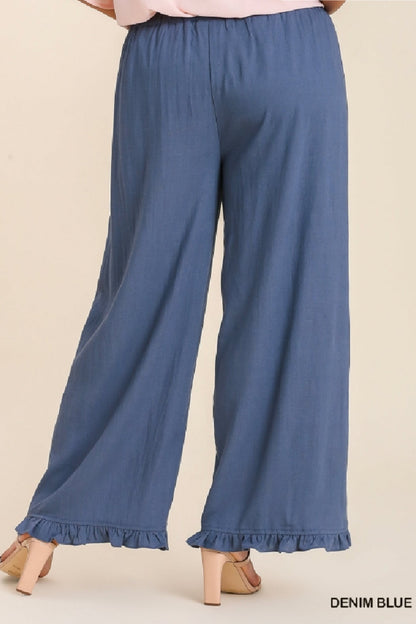 Ruffle Hem Pant Curvy