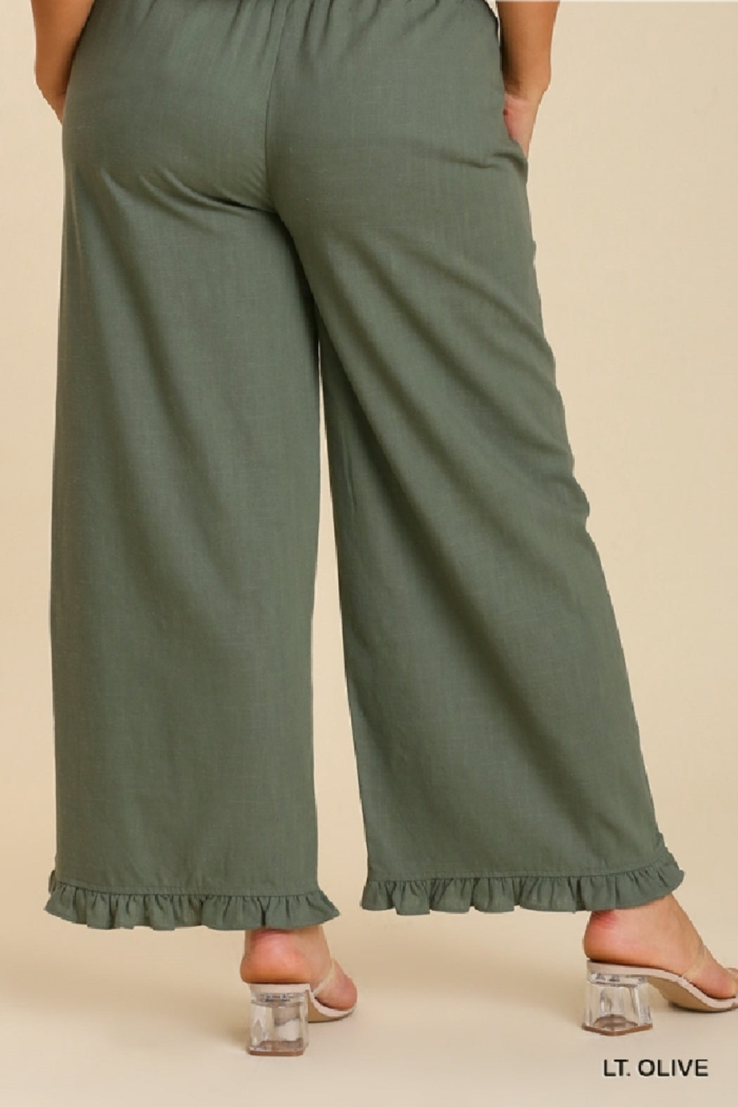 Ruffle Hem Pant Curvy