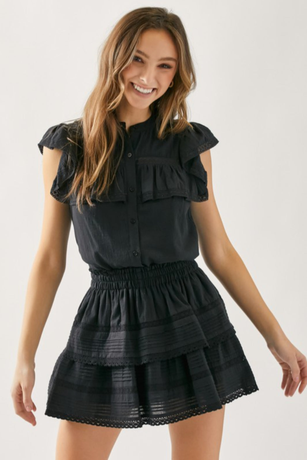 Ruffle Lace Top