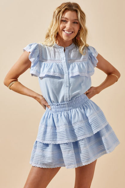 Ruffle Lace Top