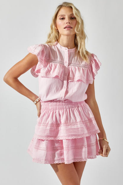 Ruffle Lace Top