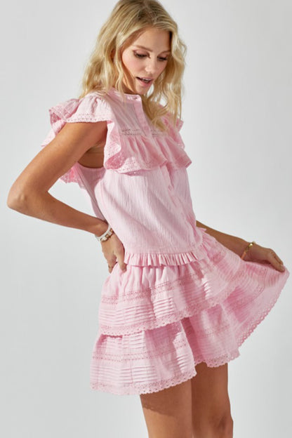 Ruffle Lace Top