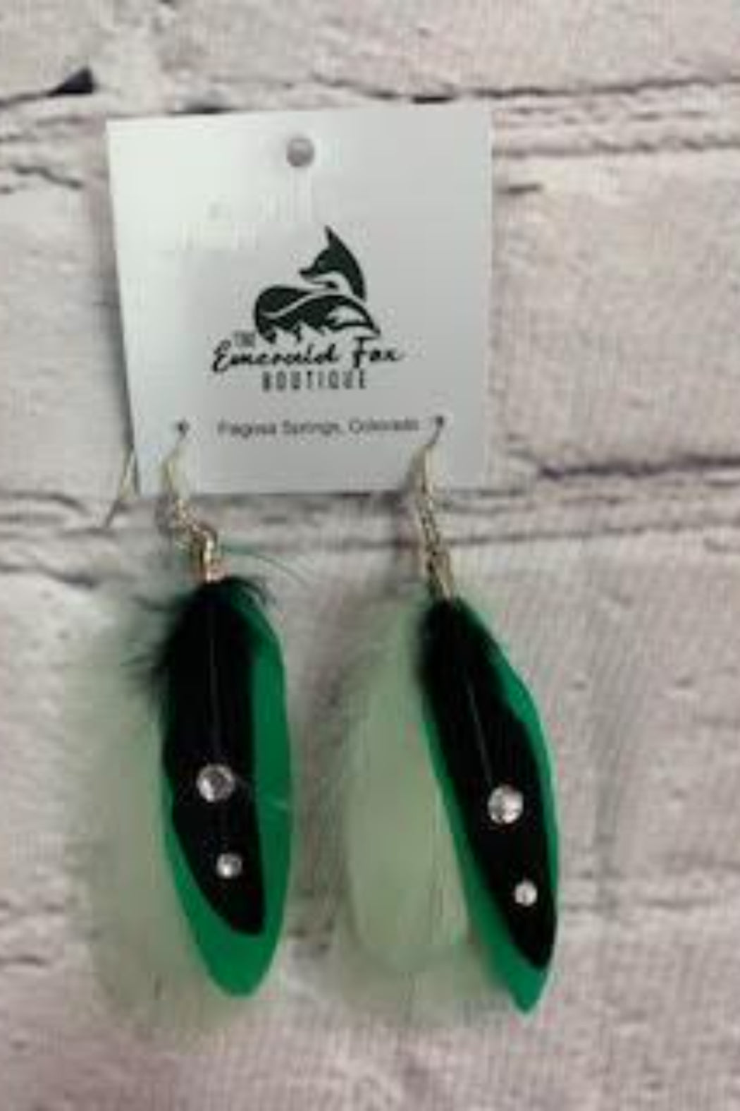 “S.D. One And Only “ Feather Earrings