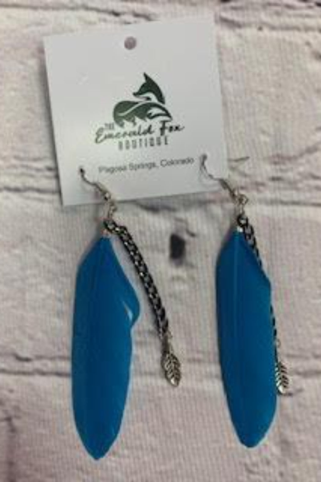 “S.D. One And Only “ Feather Earrings