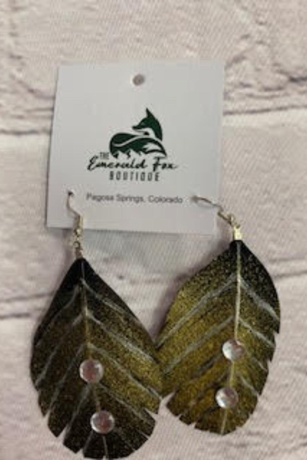 “S.D. One And Only “ Feather Earrings