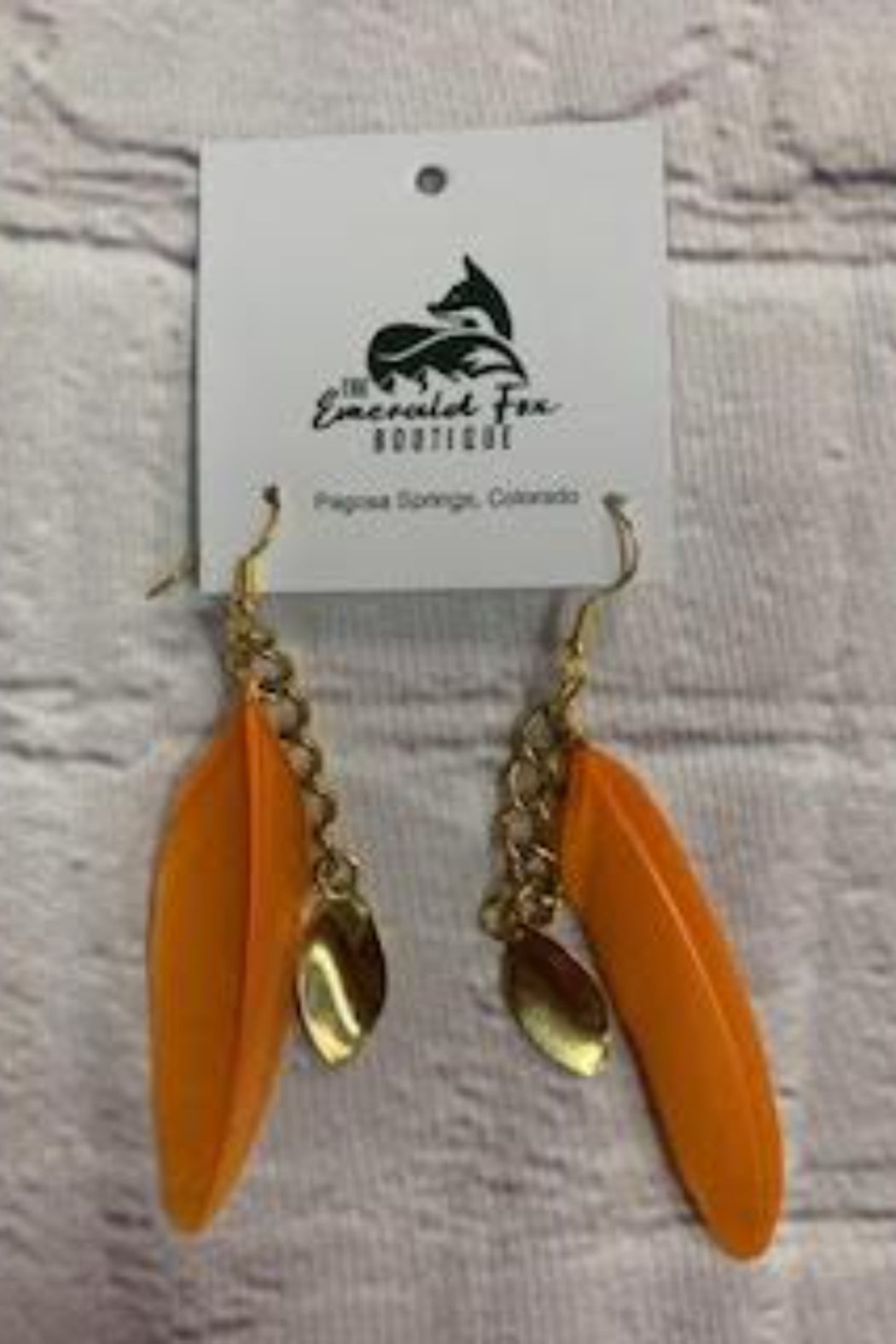 “S.D. One And Only “ Feather Earrings
