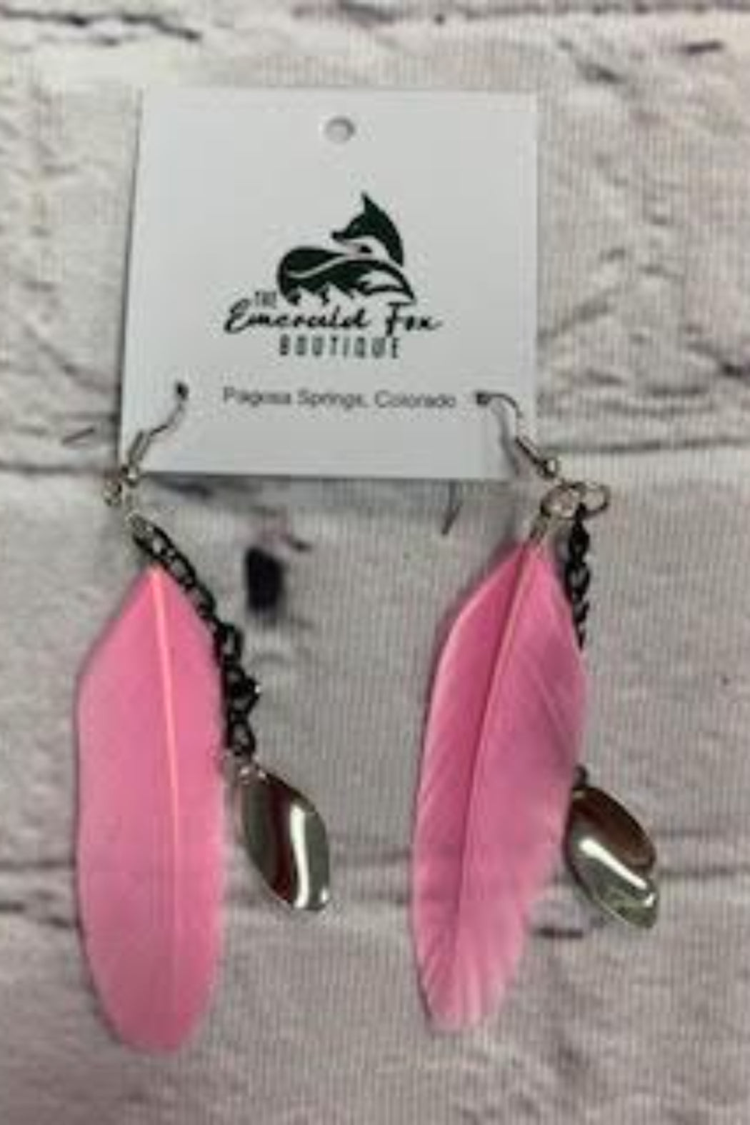 “S.D. One And Only “ Feather Earrings