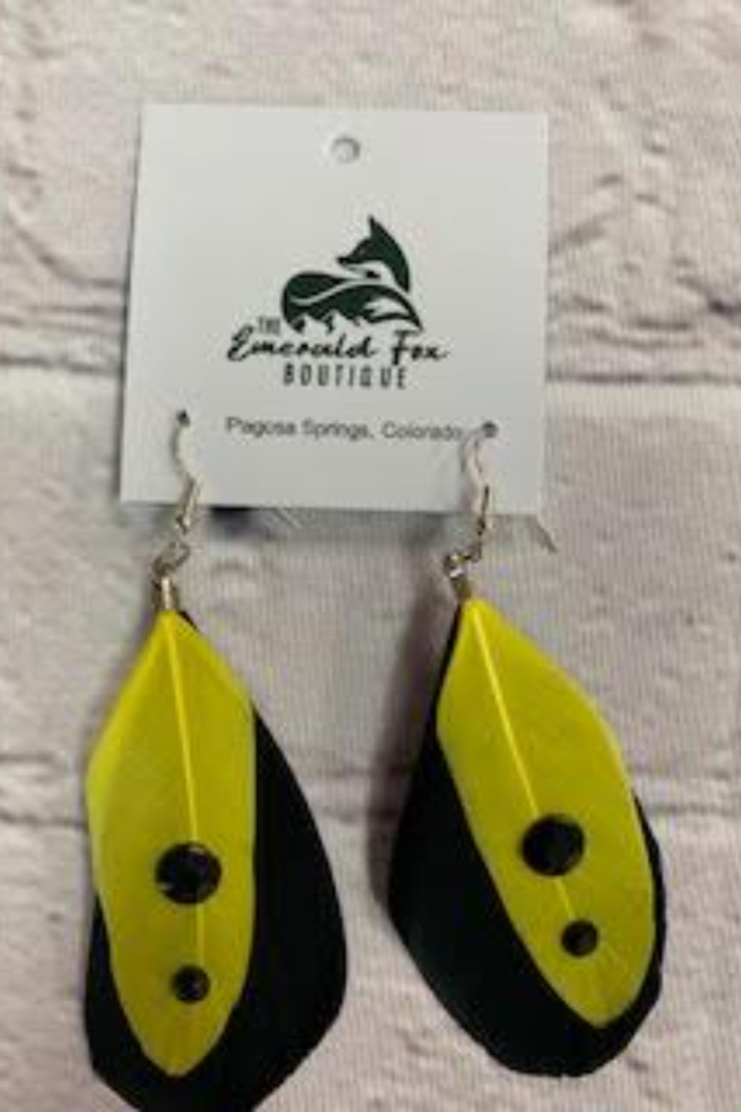“S.D. One And Only “ Feather Earrings