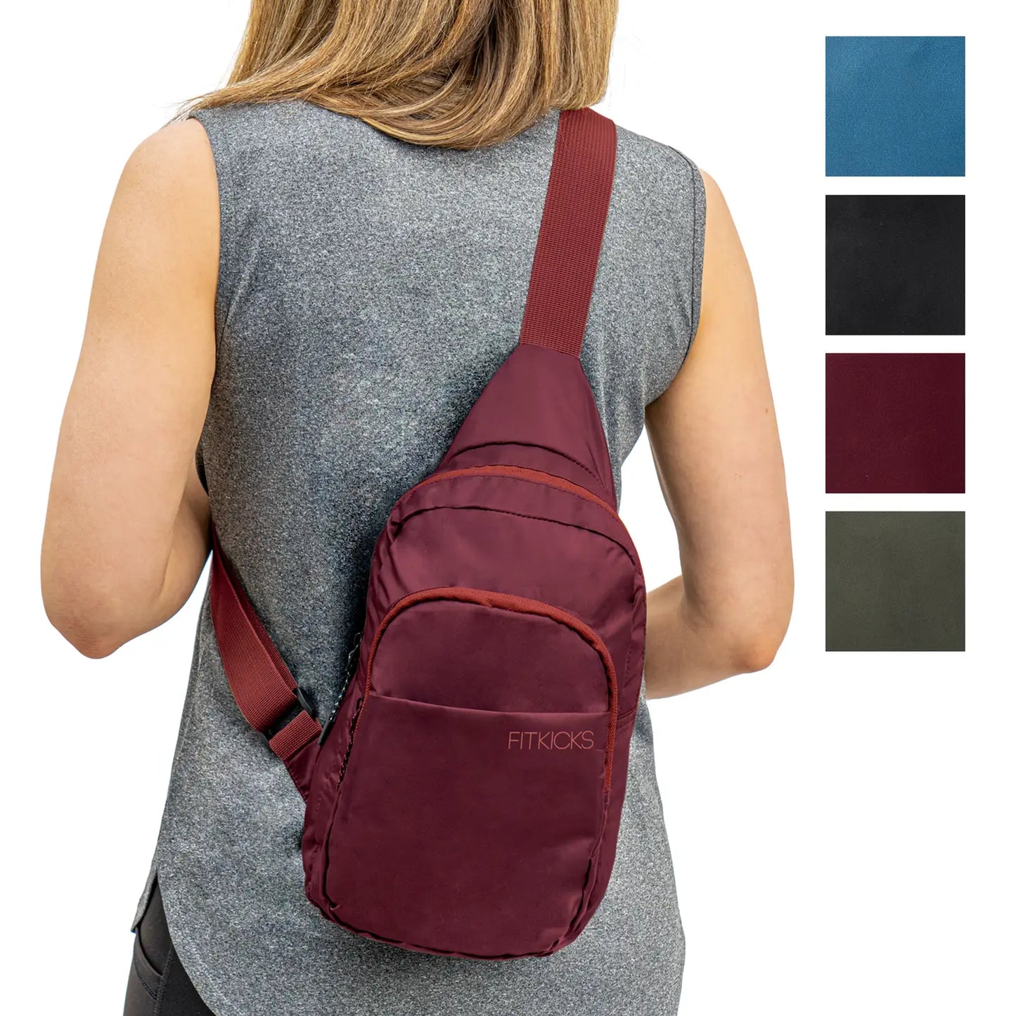 Fitkicks Hideaway Packable Sling Bag