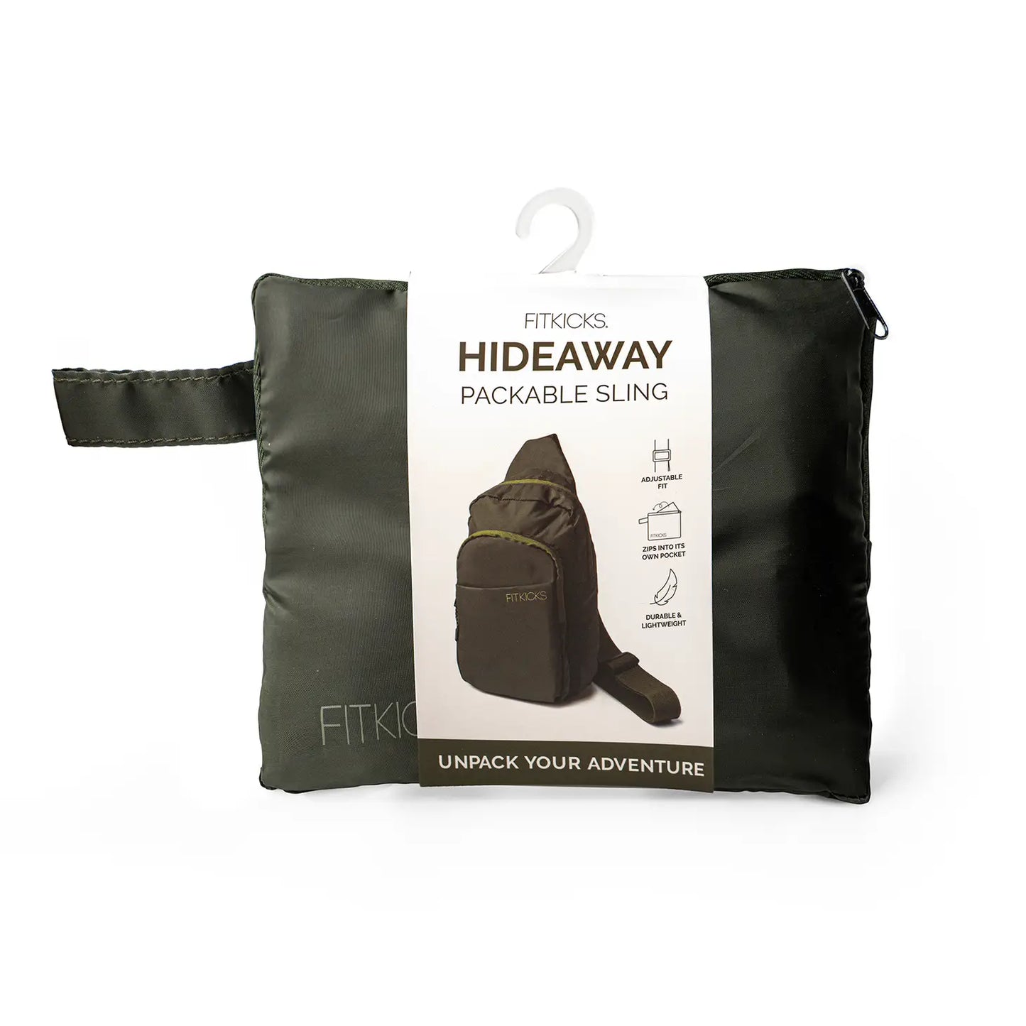Fitkicks Hideaway Packable Sling Bag