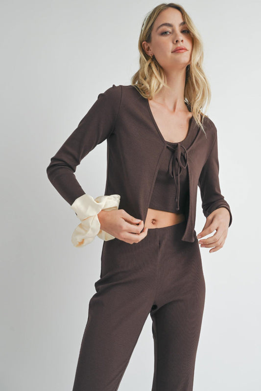 Motions Tank And Cardi Set