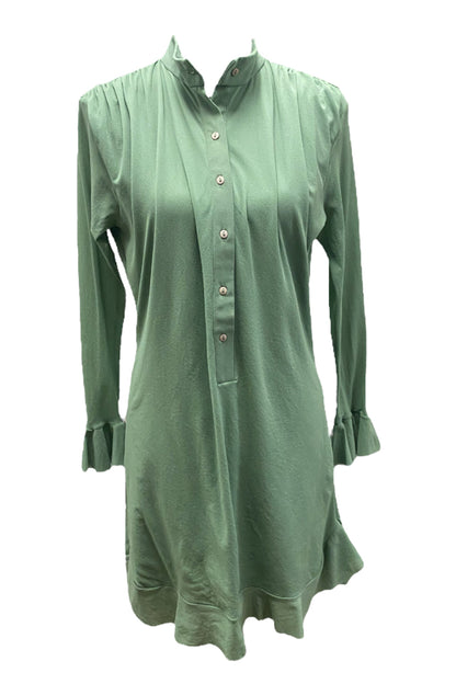 Sage Ruffle Dress