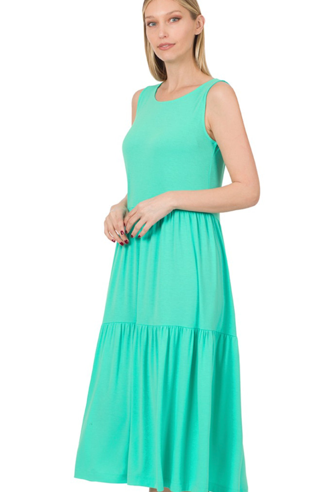 Sally Sleeveless Tiered Dress