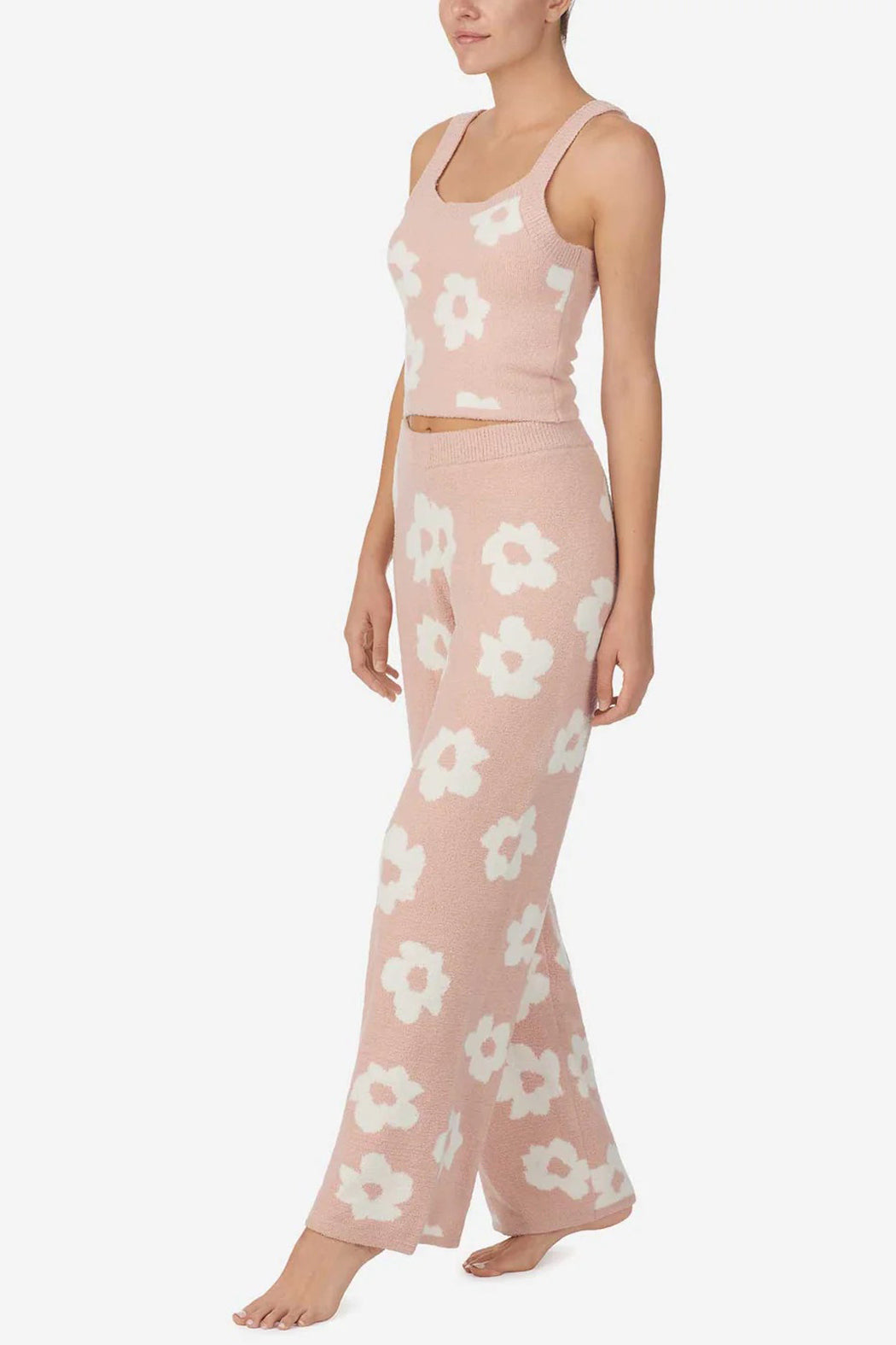 Plush Floral Pj Set