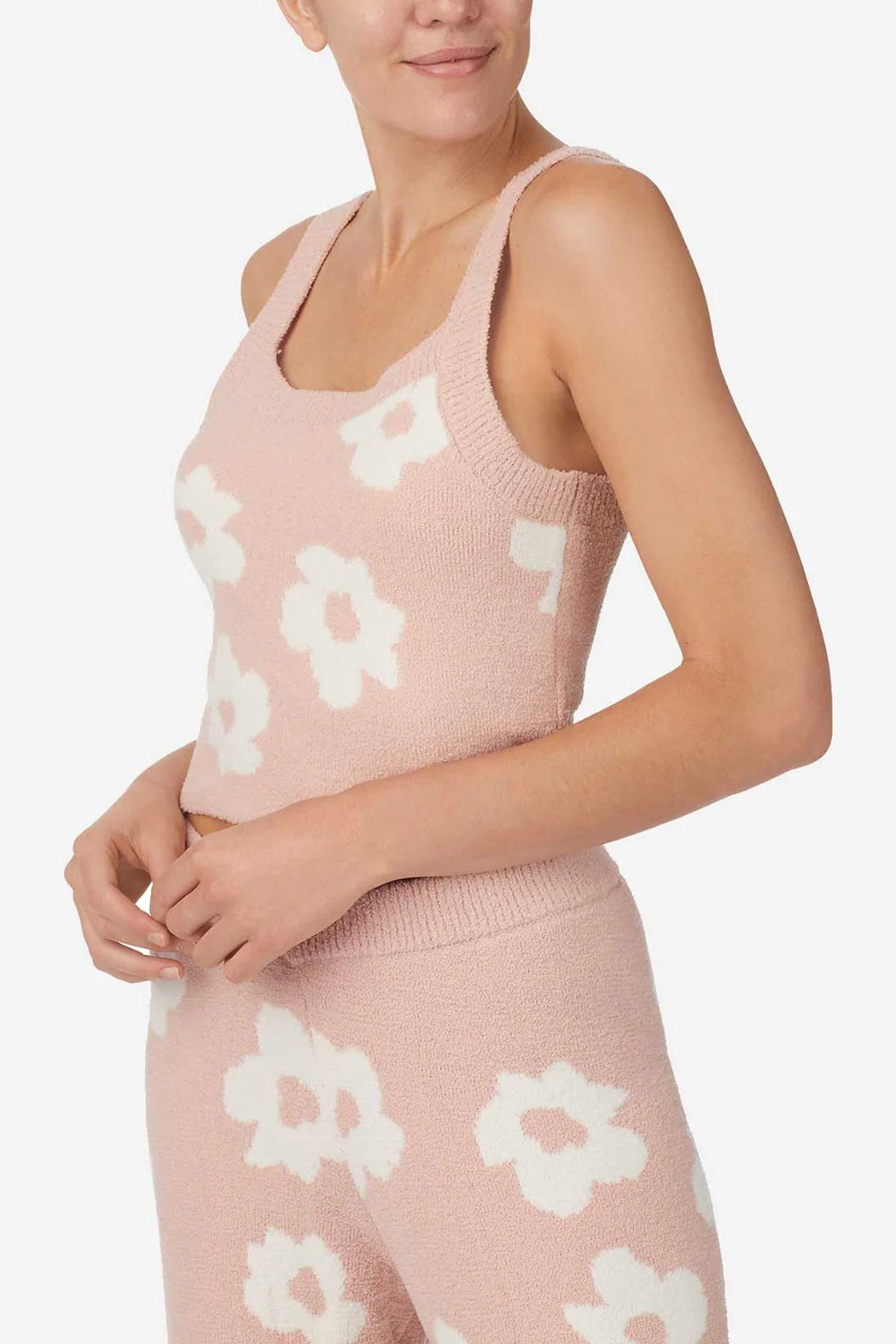 Plush Floral Pj Set