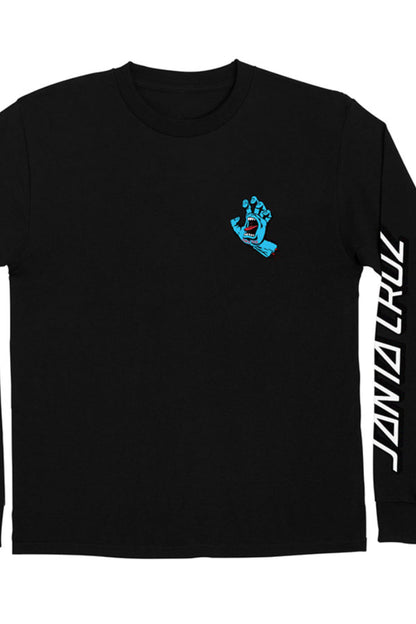 Santa Cruz Screaming Hand LS Black Mens