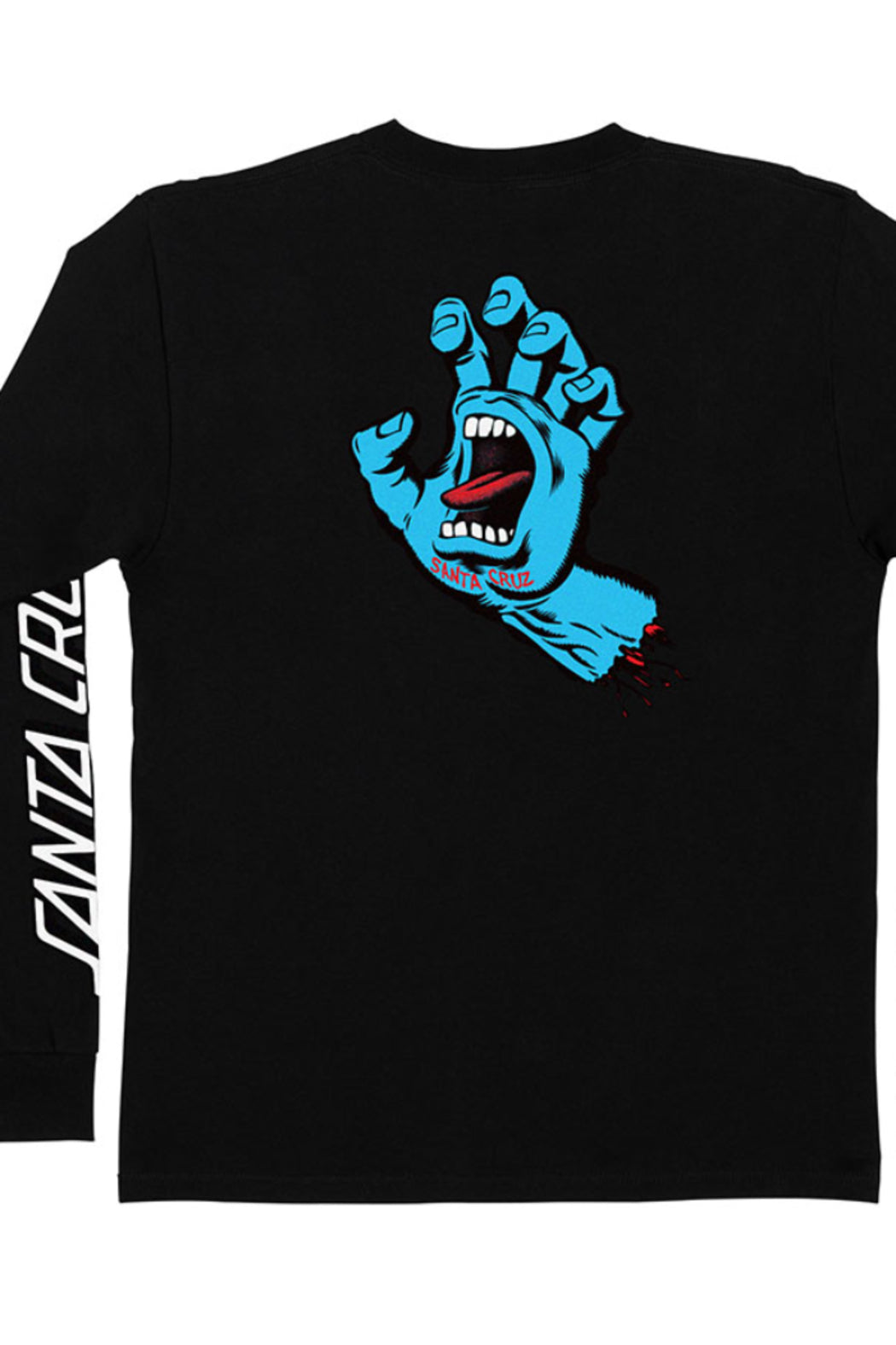 Santa Cruz Screaming Hand LS Black Mens