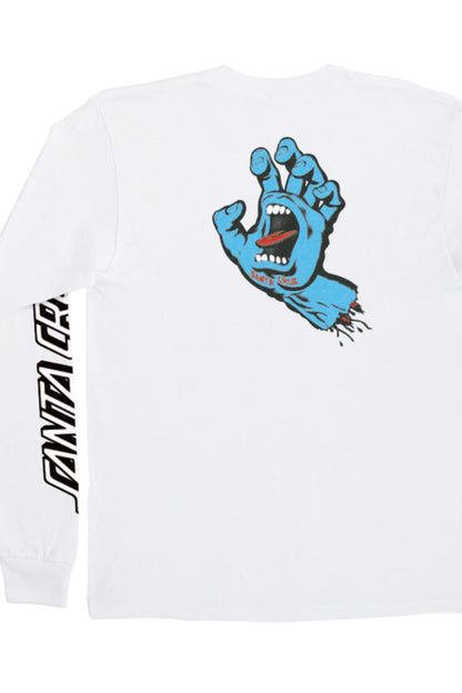Santa Cruz Screaming Hand LS Black Mens