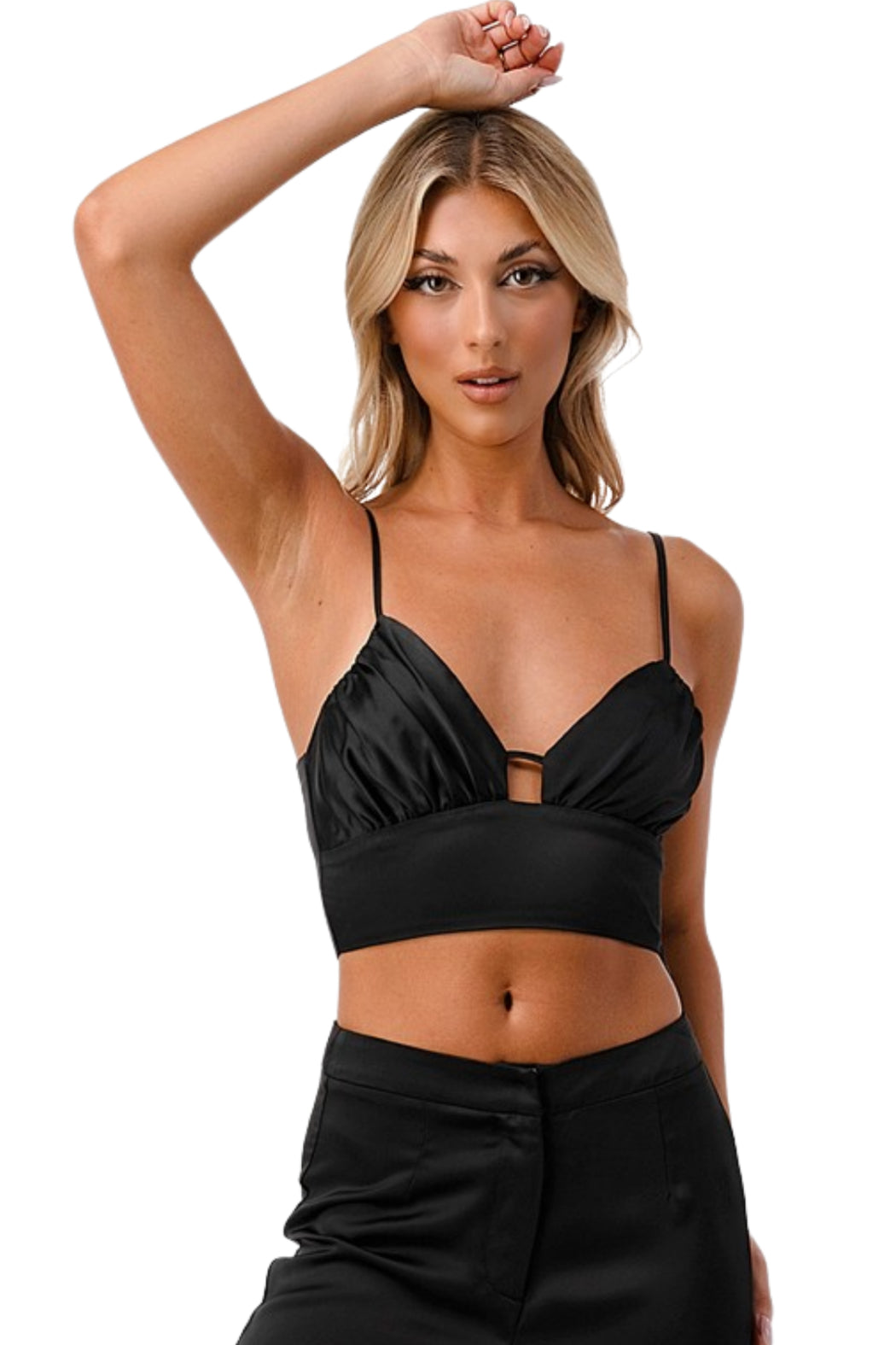 Satin Cropped Cami