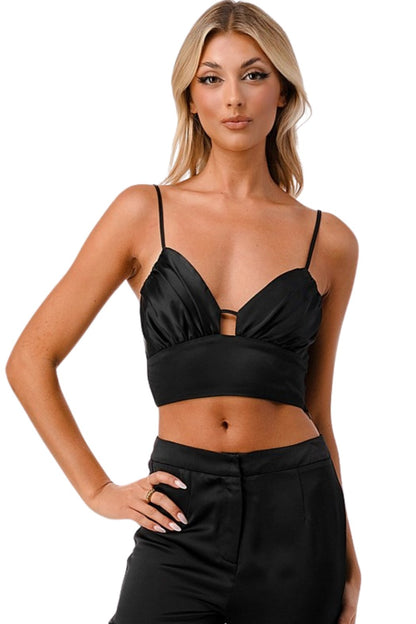Satin Cropped Cami