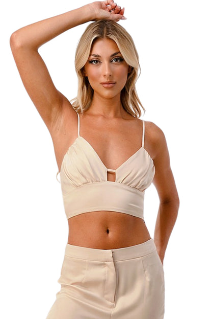 Satin Cropped Cami