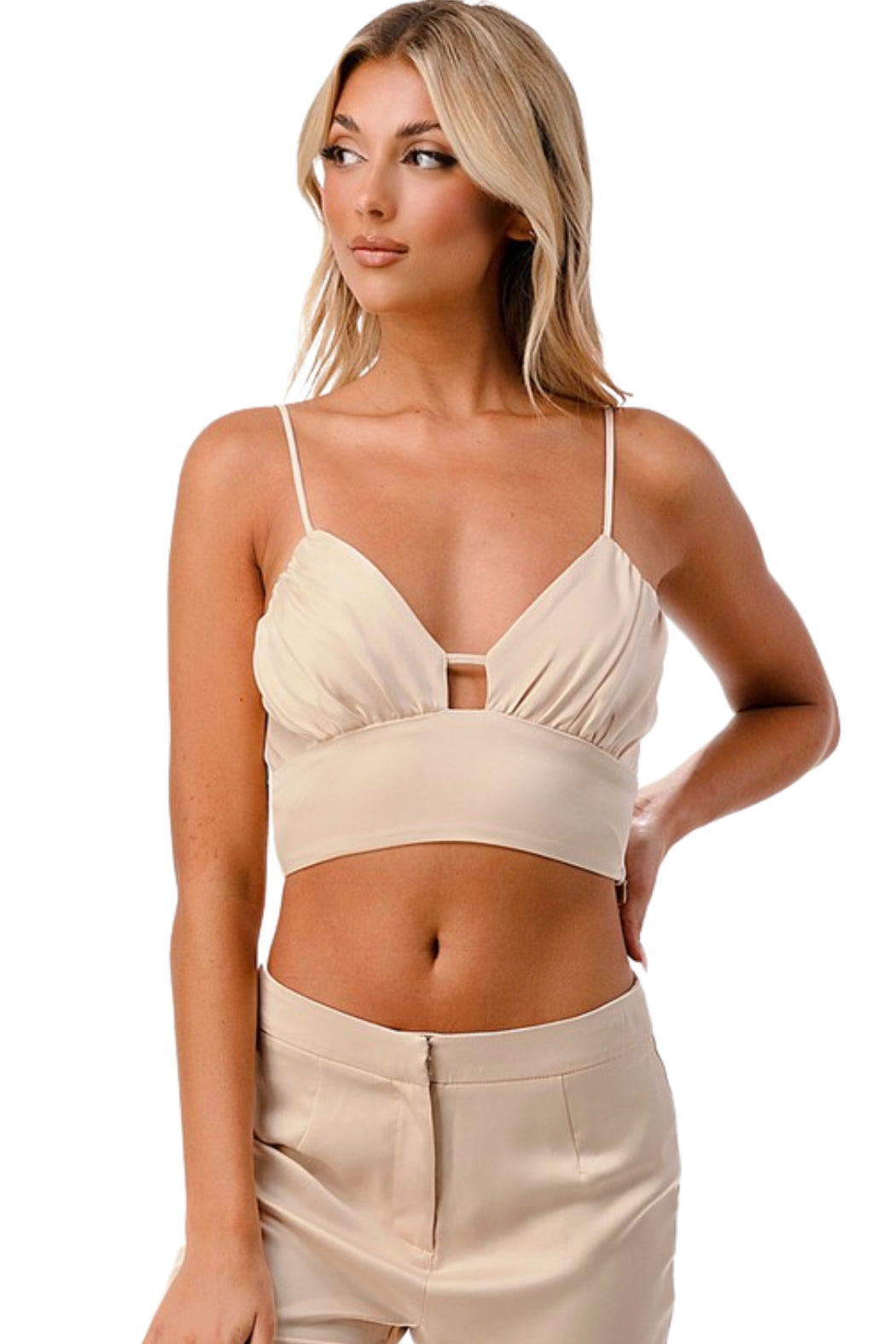 Satin Cropped Cami