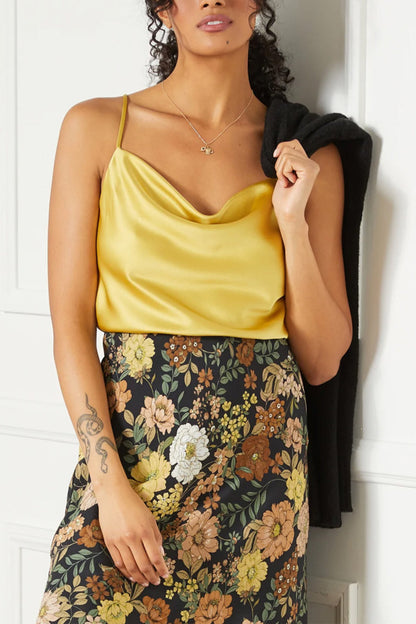 Satin Drape Cami