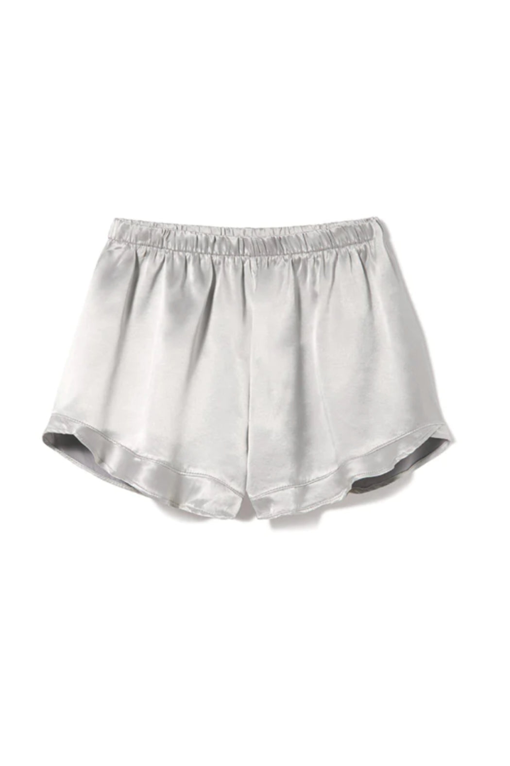 SPENCER SATIN SHORT WITH HIGH WAIST AND RUFFLE