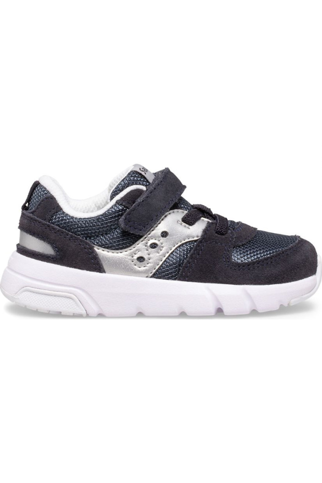 Saucony Little Kids Jazz Lite 2.0 in Navy/Silver
