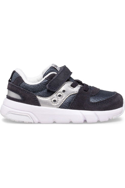 Saucony Little Kids Jazz Lite 2.0 in Navy/Silver